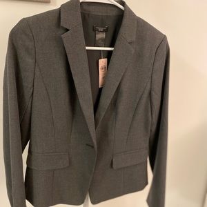 Gray suit jacket by Ann Taylor